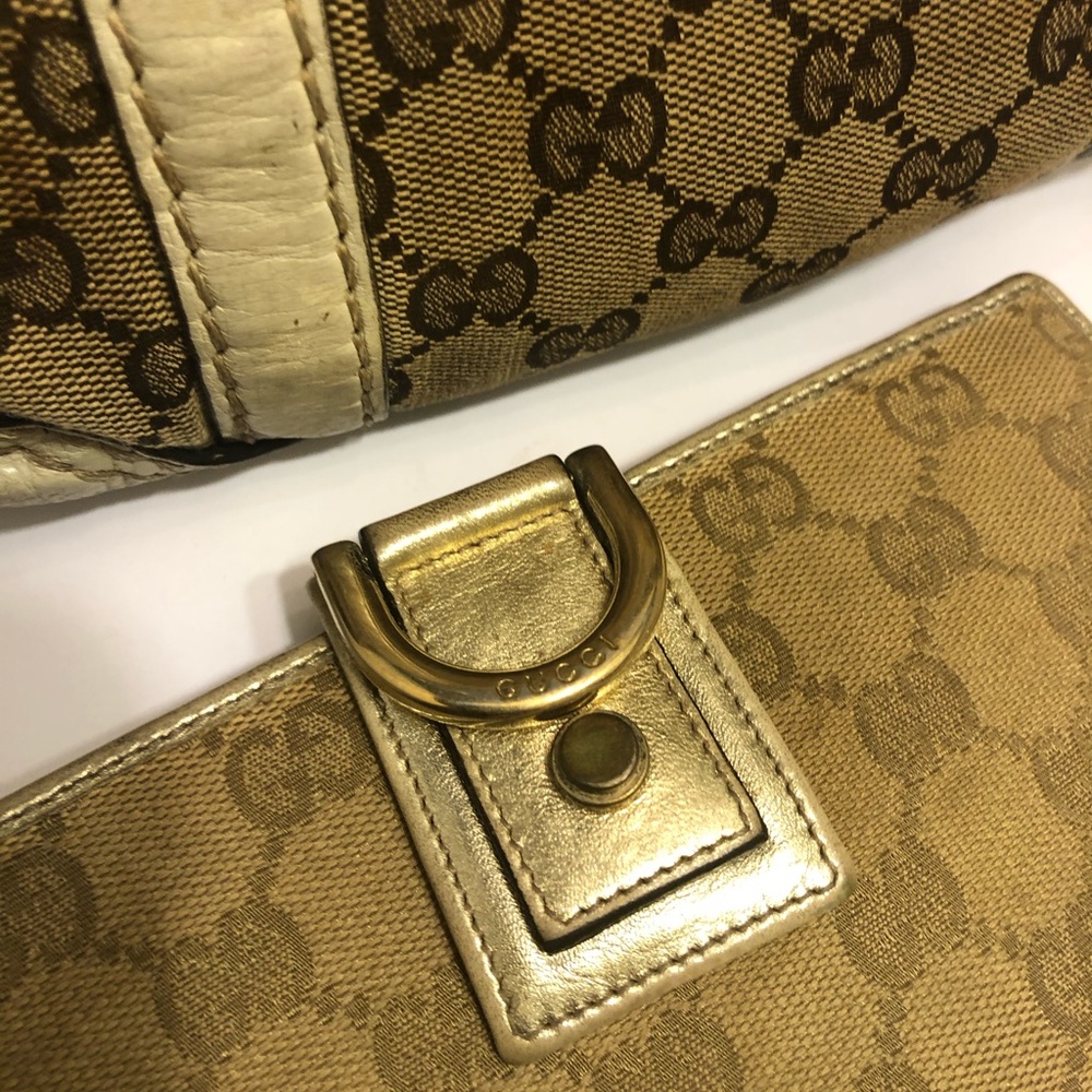 Authentic Gucci hand bag w/ matching wallet